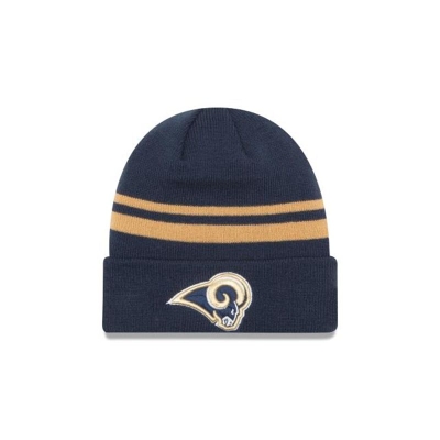 Blue Los Angeles Rams Hat - New Era NFL Cuff Knit Beanie USA1745692